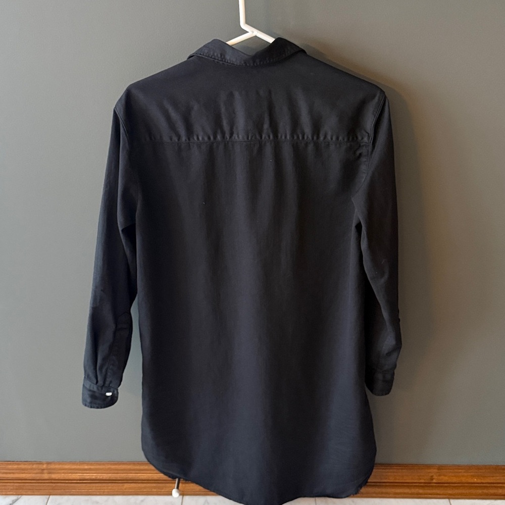 FRANK & EILEEN Mary Shirtdress Black Famous Denim - Picture 8 of 15